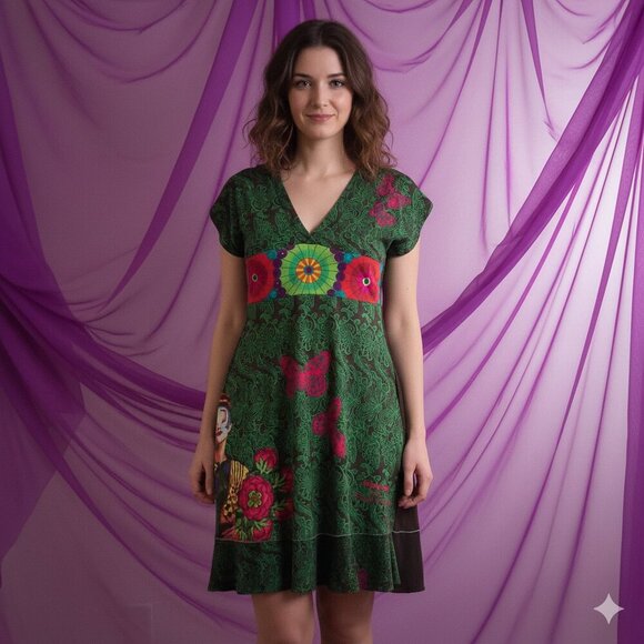 Desigual Dresses & Skirts - Desigual Inspired by Cirque Du Soleil Women's Large Multicolor Printed Dress